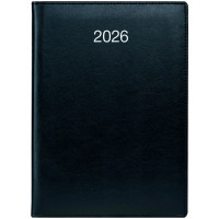Ежедневник датированный 2026 А5 Brunnen Стандарт Soft, черный (73-795 36 906)