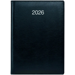 Ежедневник датированный 2026 А5 Brunnen Стандарт Soft, черный (73-795 36 906)