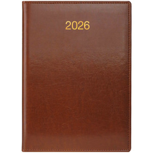 Ежедневник датированный 2026 А5 Brunnen Стандарт Soft, коричневый (73-795 36 706)