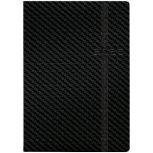 Ежедневник датированный 2026 А5 Brunnen Стандарт Soft Carbon, черный (73-795 31 906)