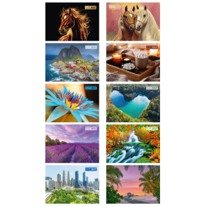 Календар 2026, настінний перекидний, на 3 пружинах (асорті) Buromax (BM.2105)