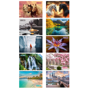 Календар 2026, настінний перекидний, на 1 пружині (асорті) Buromax (BM.2106)