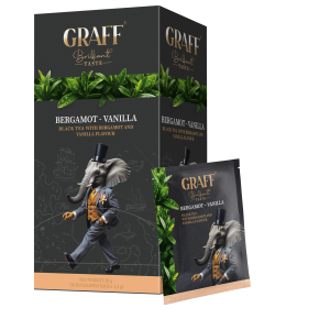 Чай чорний в ф/п GRAFF &quot;Бергамот і Ваніль&quot; 2 г х 20 шт