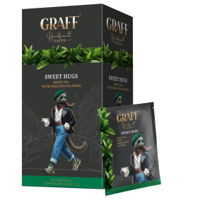 Чай зелений в ф/п GRAFF &quot;Sweet hugs з ароматом Османтусу&quot; 1,5 г х 20 шт