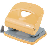 Дирокол металевий 30 арк Axent Exakt-2 Earth colors з планкою, жовтий (3930-26-a)