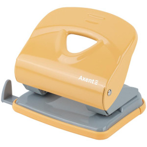 Дирокол металевий 30 арк Axent Exakt-2 Earth colors з планкою, жовтий (3930-26-a)