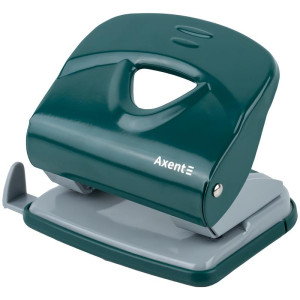 Дирокол металевий 30 арк Axent Exakt-2 Earth colors з планкою, зелений (3930-30-a)