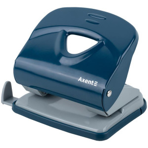 Дирокол металевий 30 арк Axent Exakt-2 Earth colors з планкою, синій (3930-29-a)