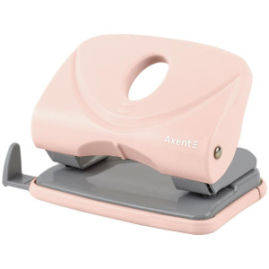 Дырокол пластиковий 20 арк Axent Welle-2 Pastelini з планкою рожевий (3820-10-a)