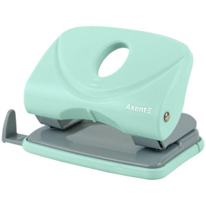 Дырокол пластиковий 20 арк Axent Welle-2 Pastelini з планкою м&#039;ятний (3820-18-a)