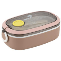 Ланчбокс Kite K25-1180-1, 900 мл, бежевий