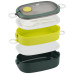 Ланчбокс подвійний з наповненням Kite K25-1181-3, 1600 мл, зелений