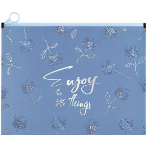 Папка на блискавці Zip-Lock пластик (А4+) Axent Flower Symphony-3 (1497-46-a)