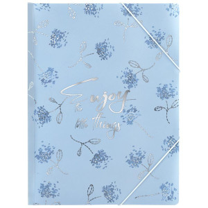 Папка на гумках пластик (А4+) Axent Flower Symphony-3 (1509-46-a)