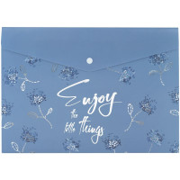 Папка на кнопці пластик (А4+) Axent Flower Symphony-3 (1495-46-a)