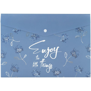 Папка на кнопке пластик (А4+) Axent Flower Symphony-3 (1495-46-a)