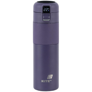 Термос з термодатчиком 450 мл, Kite k25-1227-3 фіолетовий