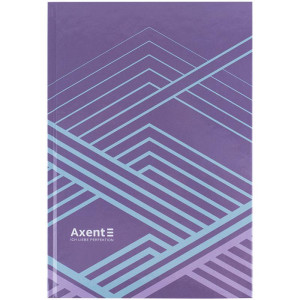 Книга обліку А4 96 арк клітинка обкл тверда Axent Lines бузкова (8422-583-a)