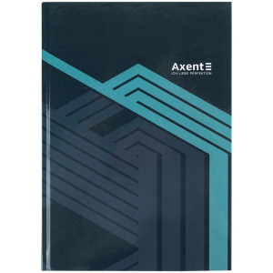 Книга обліку А4 96 арк клітинка обкл тверда Axent Lines сіра (8422-580-a)