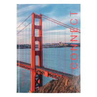 Книга обліку А4 96 арк клітинка обкл тверда Axent Connect (8422-565-a)