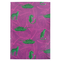 Книга обліку А4 96 арк клітинка обкл тверда Axent Leopard рожева (8422-555-a)