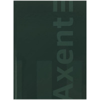 Книга учета А4 96 л клетка обл тверд Axent One color зелена (8426-1-a)