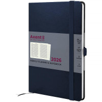 Еженедельник датированный 2026 А5 AXENT Prime Strong синий (145*210) (8507-26-02-a)
