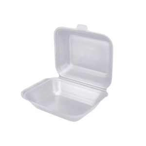 Ланч-бокс белый 19*15*6 см без деления 250 шт