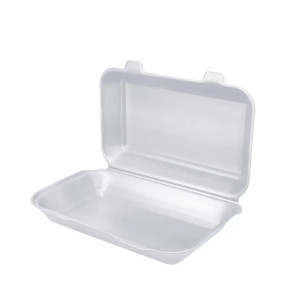 Ланч-бокс белый 24,6*15*6см без деления 250 шт