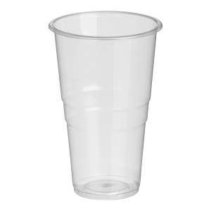 Стакан однораз прозр 500 мл 50 шт/уп термостойкий с меткой Buroclean