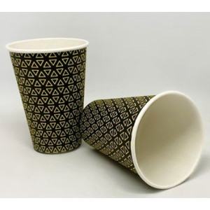 Стакан однораз бумажный 340 мл 50 шт/уп с рисунком