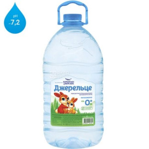 Вода минеральная негазированная 6 л х 1 шт пластик Карпатська джерельна Детская