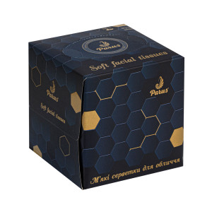 Салфетки 2слой 20 х 20 см Parus в картон. кубе (80 шт)