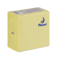 Салфетки 1слой 33 х 33 см Parus желтые (100 шт)