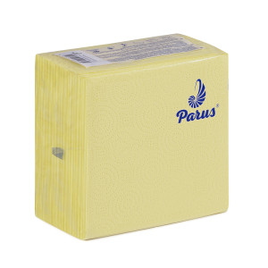 Салфетки 1слой 33 х 33 см Parus желтые (100 шт)