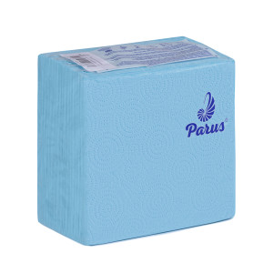 Салфетки 1слой 33 х 33 см Parus синие (100 шт)