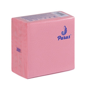 Салфетки 1слой 33 х 33 см Parus розовые (100 шт)