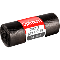 Мешки для мусора 35 л х 30 шт PRO Service Optimum 6,5 мкм черные