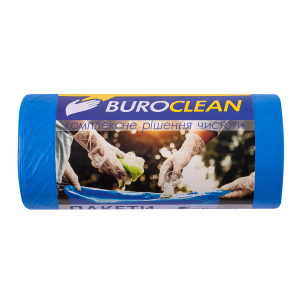 Мешки для мусора 60 л х 20 шт Buroclean Eurostandart 21 мкм синие