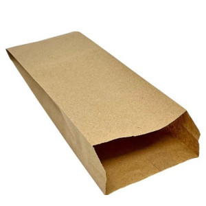 Пакет бумажный 10+4 х 31 см крафт 1000 шт