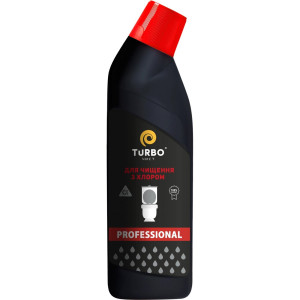 Активний гель для очистки унитазов с хлором TURBO PROF 1000 мл