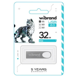 USB флеш накопитель Wibrand 32GB Irbis Silver USB 2.0 (WI2.0/IR32U3S)