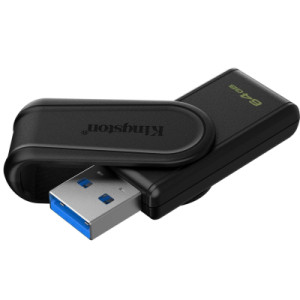 USB флеш накопитель Kingston 64GB DataTraveler Exodia S Black USB 3.2 (DTXS/64GB)