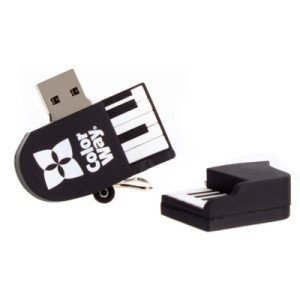 USB флеш накопичувач ColorWay Piano 64 GB 3.0 Black (CW-USBPO64)