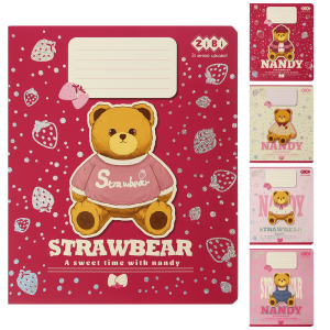 Тетрадь ученическая общая BEAR, 48 л., клетка, KIDS LINE (ZB25.1786K)