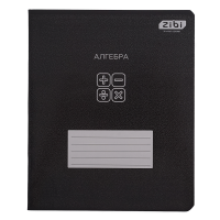 Зошит учнівський загальний BLACK, 48арк., клітинка, алгебра, структ. лак, KIDS LINE (ZB.1700-07)