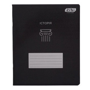 Тетрадь ученическая общая BLACK, 48 л., клетка, история, структ.лак, KIDS LINE (ZB.1700-11)