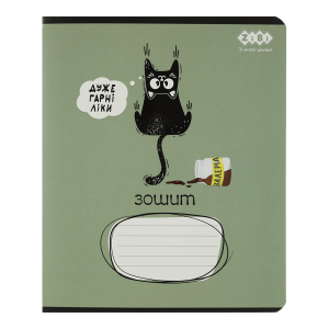 Тетрадь ученическая общая CRAZY CAT, 48 л., клетка, KIDS LINE (ZB.1703-36)