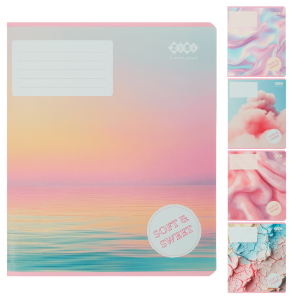 Тетрадь ученическая общая TEXTURE, 96 л., клетка, KIDS LINE (ZB25.1792K)