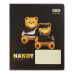 Тетрадь ученическая школьная BEAR, 24 л., клетка, KIDS LINE (ZB25.1772K)
